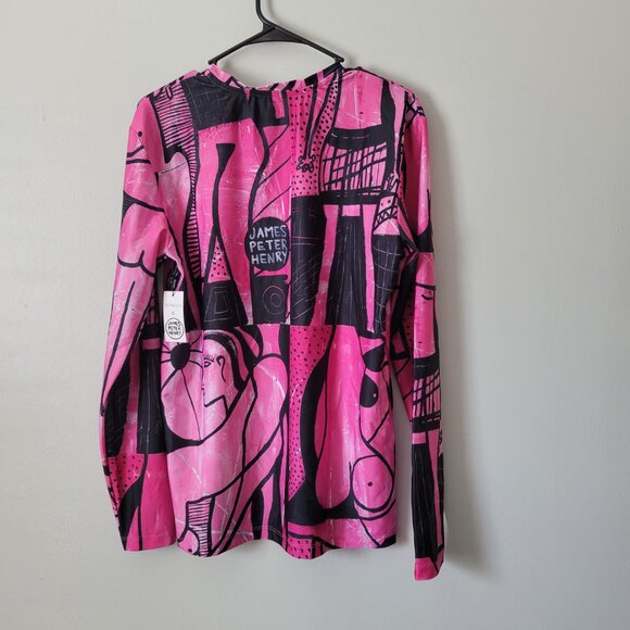 Swiminista X James Peter Henry Rashguard Men's Good Vibes Surf/Swim Shirt NWT - Picture 4 of 5